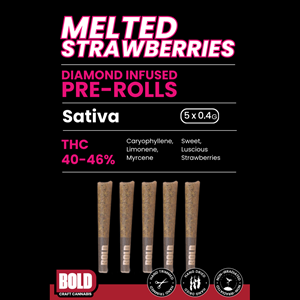 Bold Growth - Melted Strawberries Diamond Infused 5x0.4g